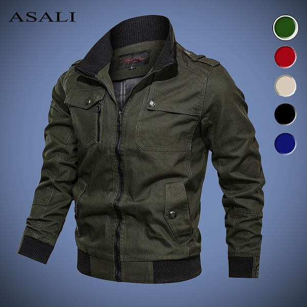 

jacket men spring autumn casual pilot coat man outdoor men's bomber jackets cargo flight jacket male 2020 plus size 4xl, Black;brown