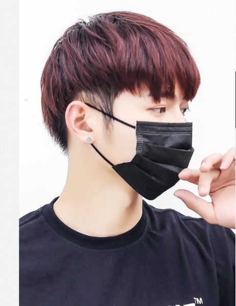 

dhl shipj3e3 1 hood mask pcs in stock 1 fast delivery layer protective mask to non woven dust 3 filter earloop elastic masks black