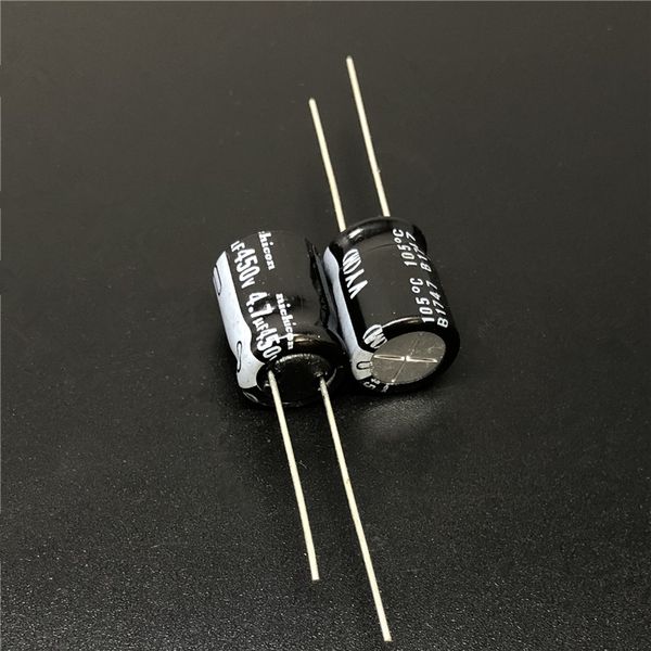 

10pcs/100pcs 4.7uf 450v nichicon vy series 10x12.5mm wide temperature range 450v4.7uf aluminum electrolytic capacitor