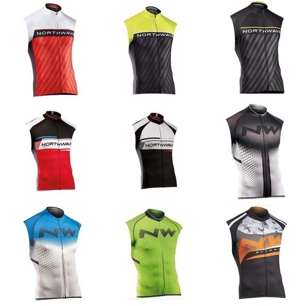 

men s nw cycling jersey mtb bike clothing summer without sleeve bicycle clothing pro cycling shirts riding wear c1508, Black