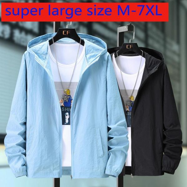 

men's jackets arrival fashion suepr large summer men breathable casual print loose hoodie sunscreen jacket plus size m-2xl3xl4xl5xl6xl7, Black;brown