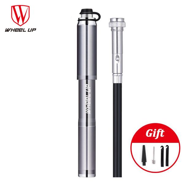 

wheel up bike mini pump portable mtb bicycle pump high pressure cycling bicycle inflator (a/v) (f/v) bike accessories