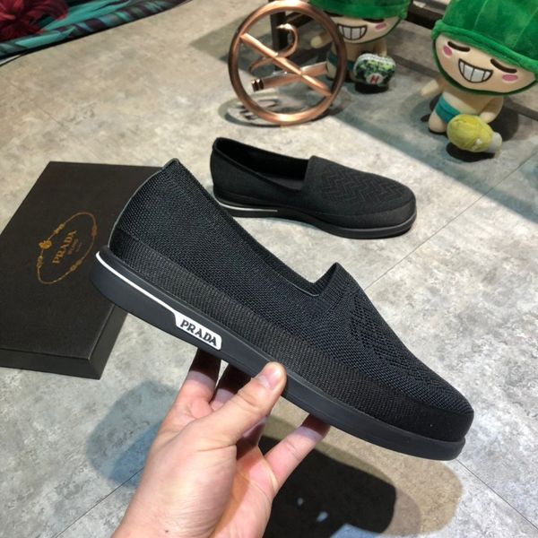 

rt4 new luxury designer men's boys casual shoes zapatos casuales leather flat sports running shoes size 40-44 dhl ing, Black