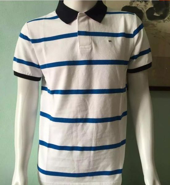 

мода марка eden park homme тянет хлопок мужчина отворота шея polos вскользь полосатый поло одежда мужского, White;black