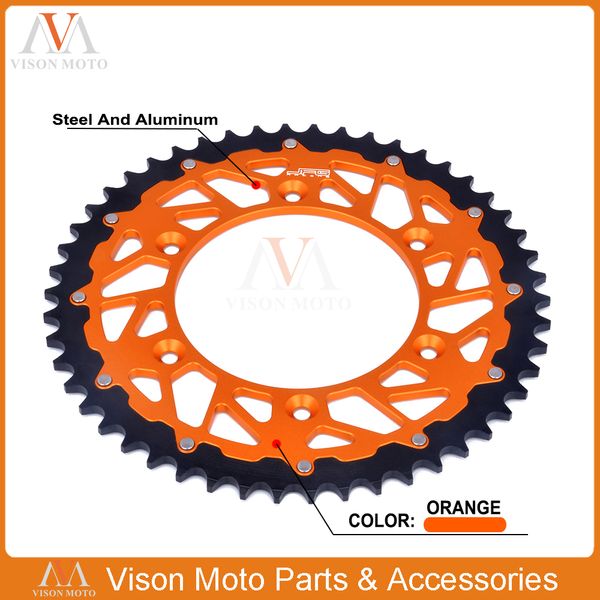 

50t rear sprocket exc mx sx xc mxc excf sxf xcf xcw xcfw lc4 sc 125 150 200 250 300 350 400 450 500 620 enduro motocross