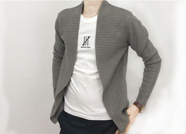 

neck long sleeve mens fake two piece sweater cardig solid color mens apparel mens sweaters crew, White;black