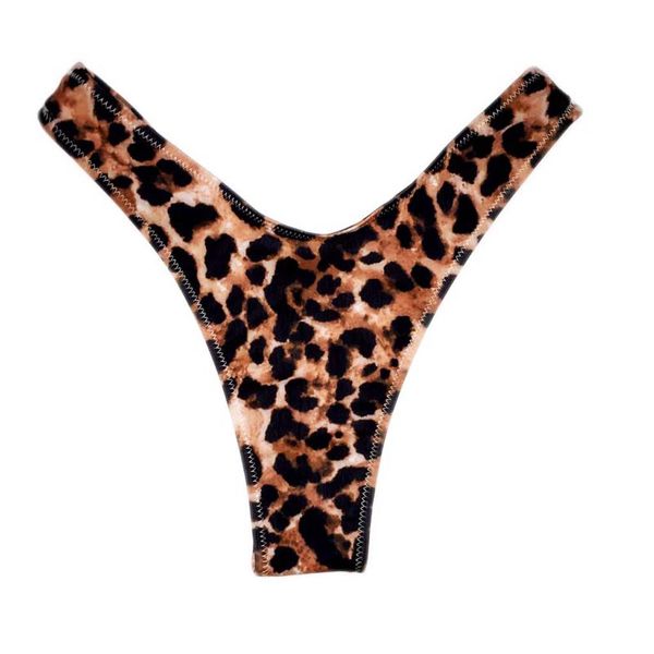 

2020 bikini bottoms brazilian swimwear women briefs thong female g string swimsuits print cheeky bikini bottom swim trunks
