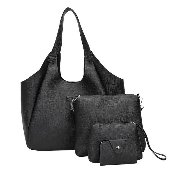 

bag women four set handbag shoulder bags four pieces tote bag crossbody wallet bags female handbags purses bolsa feminina