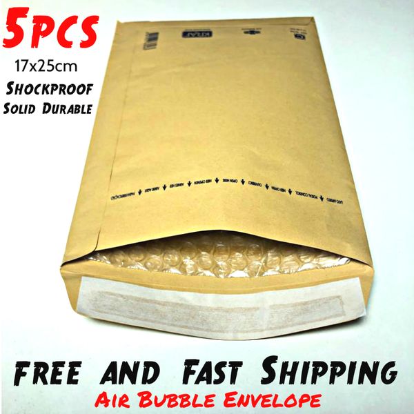 

environmental solid durable shockproof air bubble envelope dropshipping bag packaging kraft bubble padded envelope