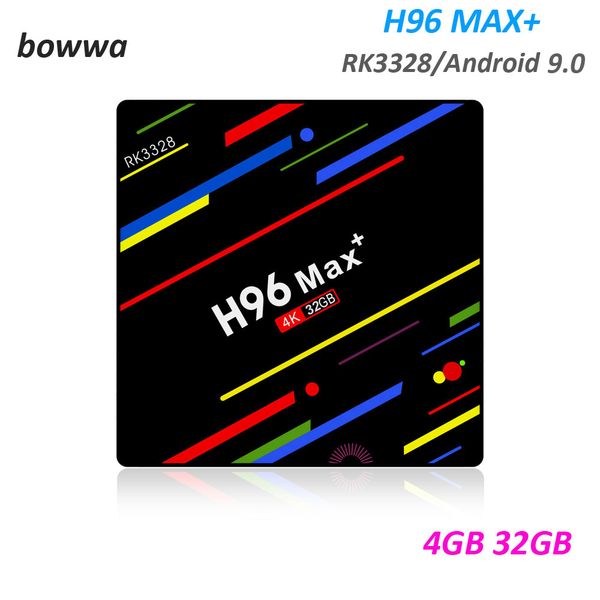 

H96 max plu 4gb 32gb android 9 0 tv box rk3328 4k mart treaming media player upport 2 4g wifi better 8 max