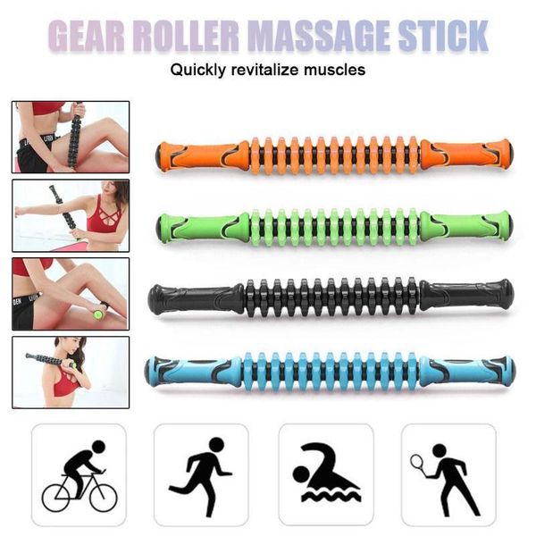 

fascia stick durable practical tpr gear massage roller leg yoga massage stick allaying tiredness back lose weight