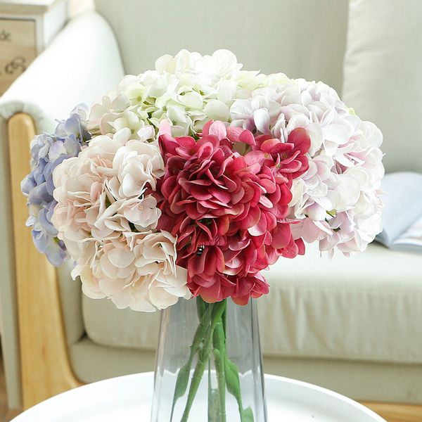 2019 Diy Artificial Flowers Simulation Hand Foam Hydrangea Wedding