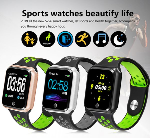 

F8 men and women waterproof S226 smart watch Smartwatch Android smart bracelet fitness tracker watch for ios Android mobile phone wholesale