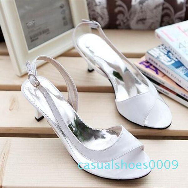 

wholesale women sandals big size summer ladies sandals transparent neon low heels designer shoes woman casual shoes 09c, Black