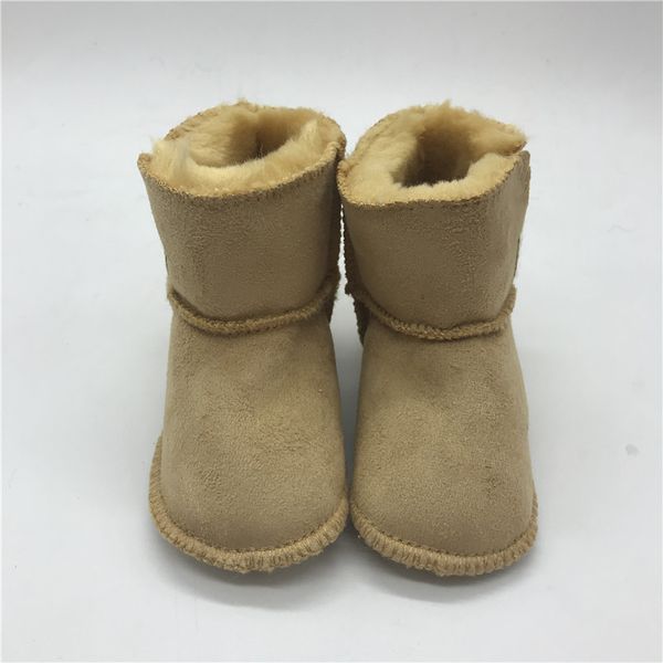 

Новорожденная детская обувь Зимний младенец Прекрасный ботинок снега с флисом 0-1