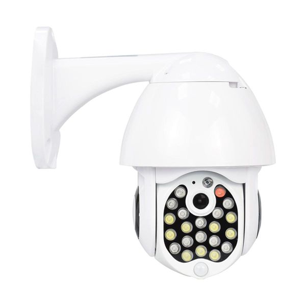 GUUDGO 21 LED IP Camera 8X Zoom WiFi Dome Telecamera di sorveglianza Visione notturna a colori IP66 Rotazione PanTilt impermeabile