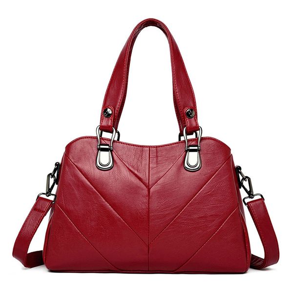 

3 pockets women genuine leather handbags purses and handbags women leather hand bag shoulder bags