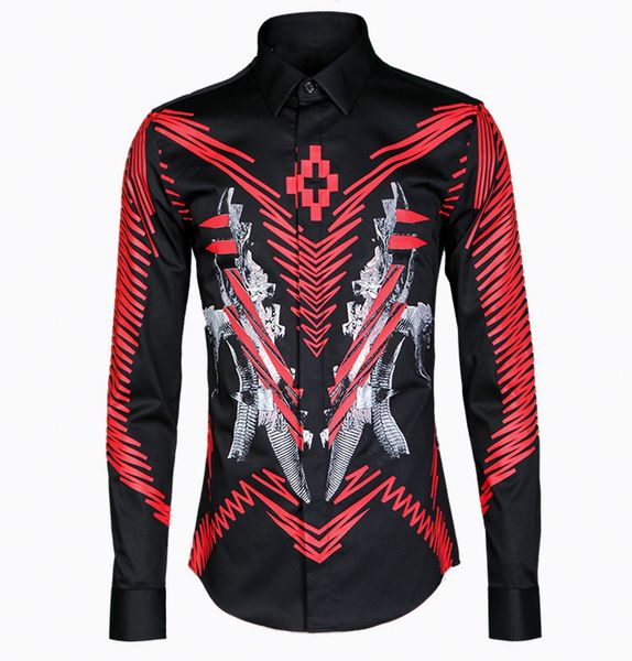 

printing male shirt shirt male brand men 2020 men's wear brand, White;black