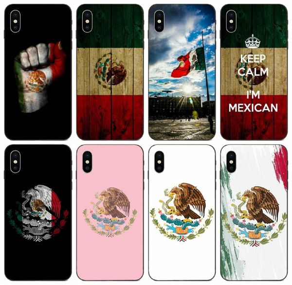 

[tongtrade] silicone mexican national flag emblem case for iphone 11 pro x xs max xr 8s 8 7s 7 se galaxy a30s a40s a50s huawei gt3 gx8 case