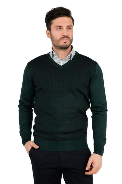

buratti v-neck sweater male sweater 447027, White;black