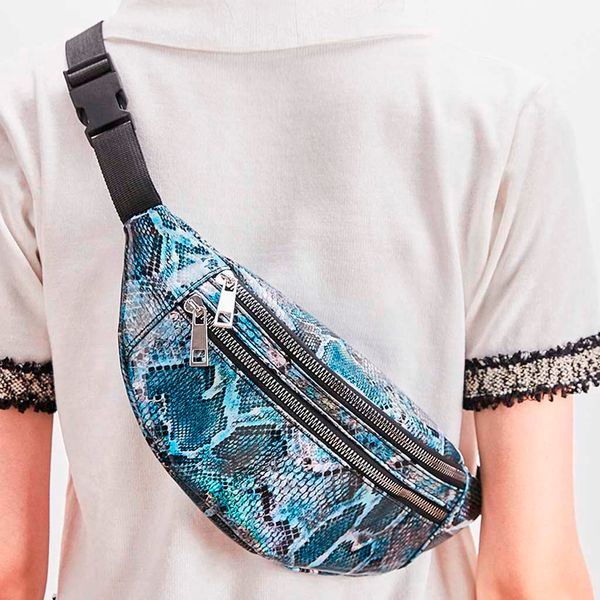 

waist bag for women and men new fashion snake print crossbody bags phone coin chest bag outdoor sports waist pack femme