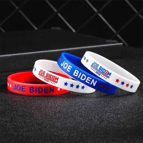 США Joe BiDen Party Fash Wristband красный резиновый силиконовые браслеты наполнение вогнутого шрифта браслет женщины мужчины унисекс 0 6yx b2