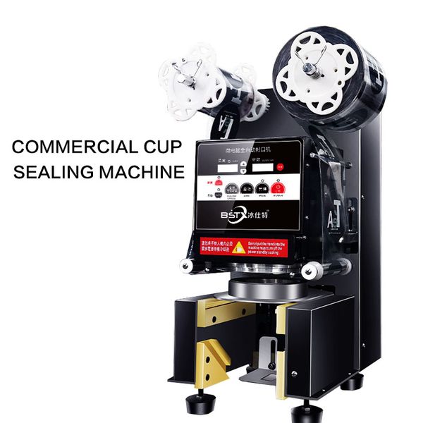 

multifunctional automatic paper cup plastic cup sealing machine commercial beverage sealing machine milk shop equipment