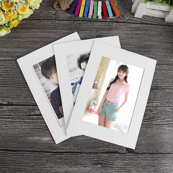 

10pcs p frame diy 3 5 6 7 inch kraft paper hanging wall picture decoration for home qp2