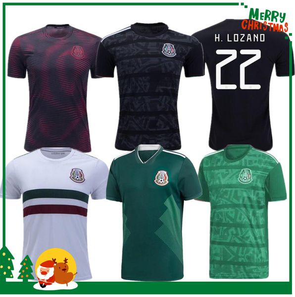 

19 20 Mexico H.LOZANO DOS SANTOS CHICHARITO R. MARQUEZ Soccer Jersey 2019 2020 Gold Cup adult man woman kids boy kit sports football jersey