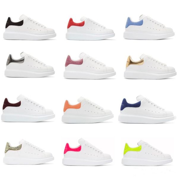 

Топ роскошные дизайнерская обувь женская мужская тренеры белая кожа туфли на платформе плоские повседневная партия свадебные туфли замшевые кроссовки