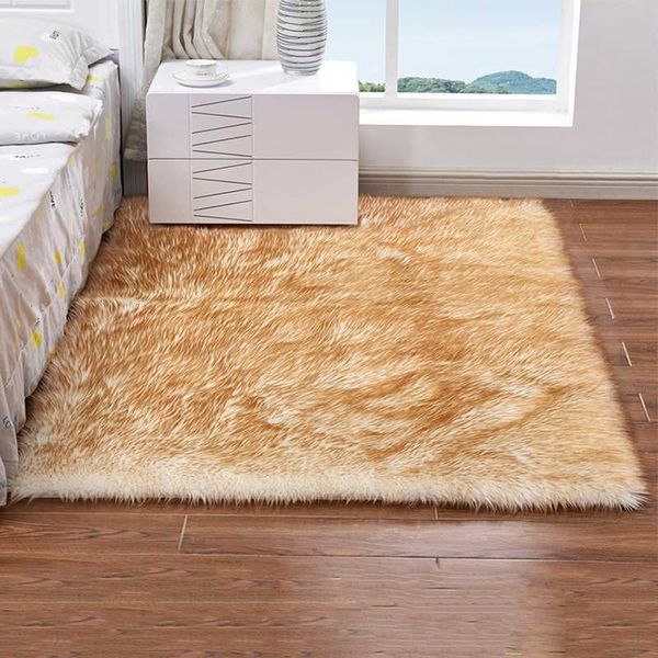 

warm furry imitation wool carpet mat for bedside floor sofa decoration 40*40cm