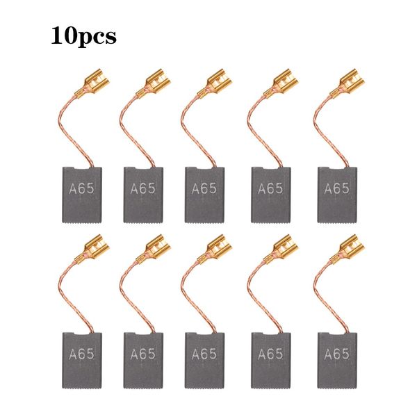 

10 pcs electric drill carbon brush spare part with 25mm spring and copper core for generic electric tool motors rotary tool