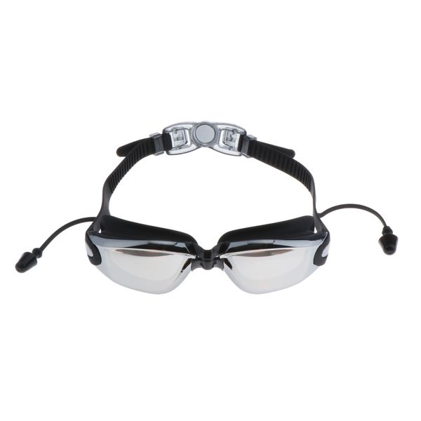 

anti fog swimming goggle uv protect waterproof glasses eyewear with earplug