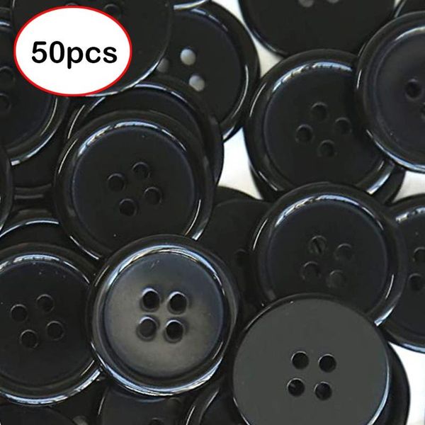 

new design fashion 50pcs button 4 holes 1 inch buttons 25mm sewing flatback button black white accessories gift, Silver;golden