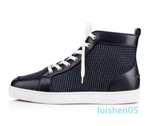 

high cut red bottom men sneakers ac ranty rantus men flat walking trainers spring fall weave falt skate shoes wholesale discount al05, Black