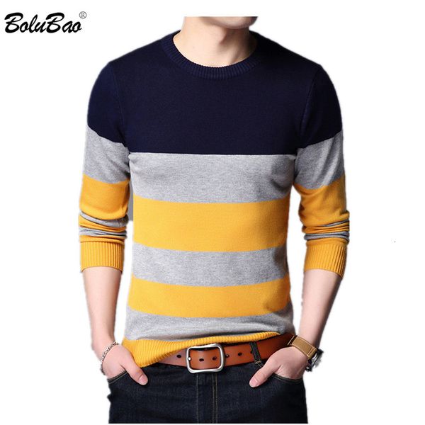

bolubao casual mens sweaters new autumn winter fashion thick pullover sweater male slim fit man clothing sh190922, White;black