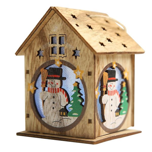 

festival wood house christmas tree decorations for home hanging ornaments holiday nice xmas gift wedding navidad 2019