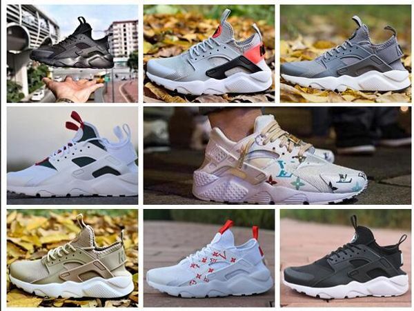 

2018 Huarache Ultra 4.0 Hurache Running Shoes air sole Triple White Black Huraches Sports Huaraches Sneakers Harache Mens Womens Trainers