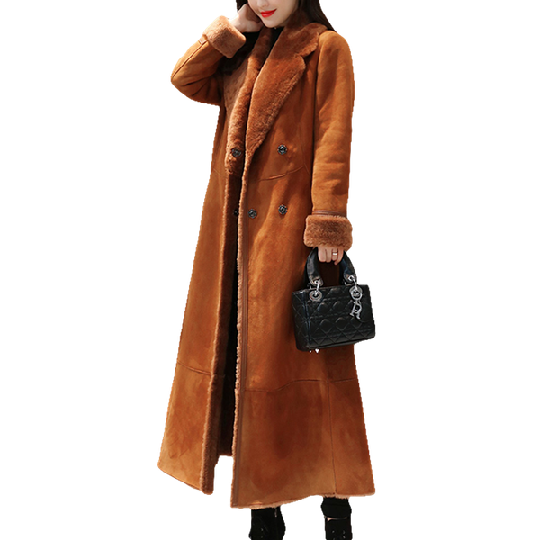 

vrex 2019 new arrival women clothing winter in style good quality women coat textured pure color long coat for woman, Tan;black