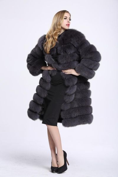 

new style fashion coat women winter warm upset faux fur full christmas pub body con celebrity coats wholesale, Black