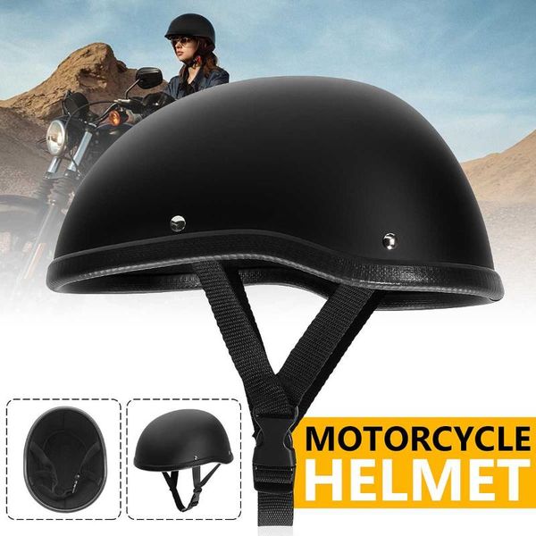 

universal motorcycle half face helmet german style helmet matte black motocross helmets retro vintage