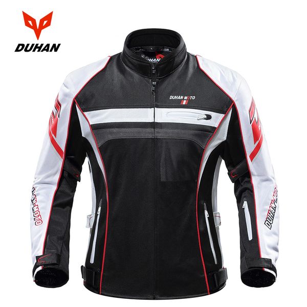 

duhan motorcycle jacket men summer moto jacket breathable motocross clothing motorbike jaqueta motoqueiro with five protector