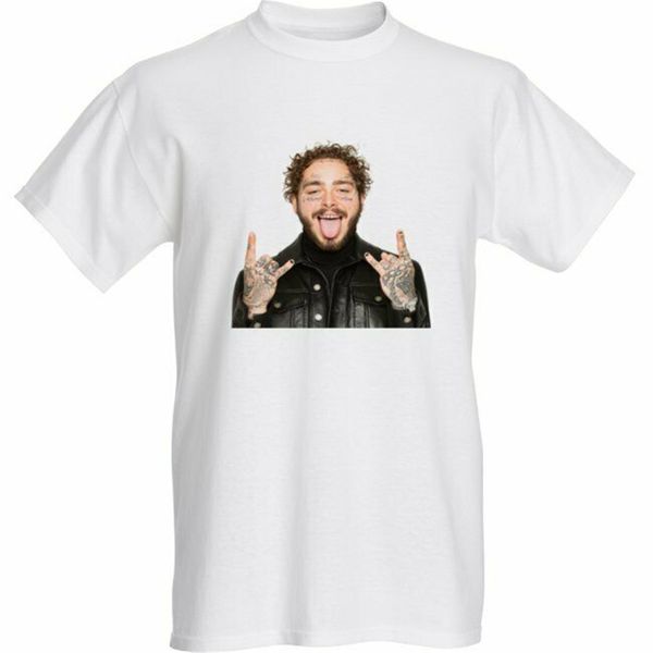 

post malone shirt - post malone hollywood's bleeding t-shirt - homme plus size tee shirt, White;black