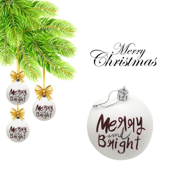 

merry christmas stars tree letter printed ball xmas tree hanging plastic ball christmas decoration ornaments for home shop 6cm