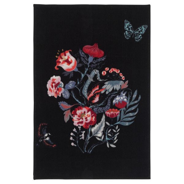 

90x60см коврик, низкий ворс, черный