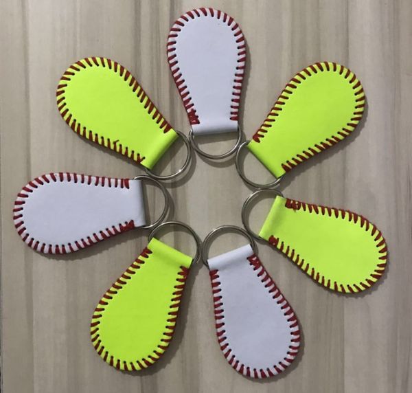 

softball baseball key chain softball skin baseball skin key fob bag tags monogram leather keychain for men women key ring, Slivery;golden