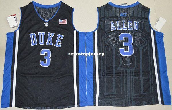 

# 3 garyson аллен джерси duke blue devils top basketball трикотажные изделия mens 100% double прошитой верхнего качества xs-6xl жилет трикот, Black;blue