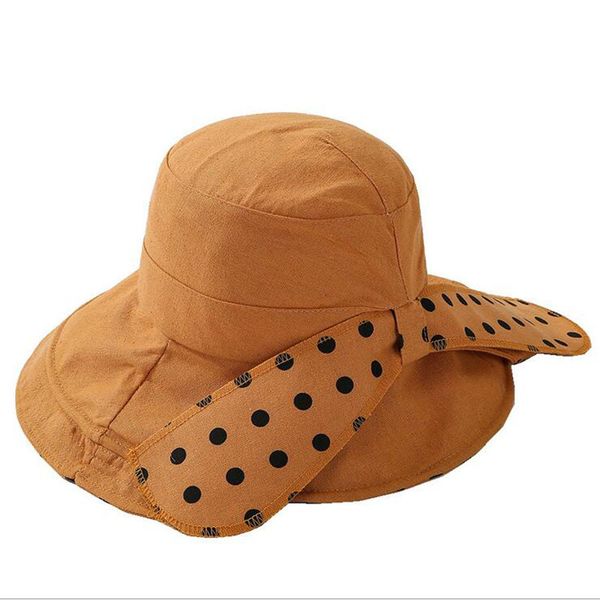 

2019 fashion wave point sun hat ladies large brim flower foldable beach hat spring summer anti-uv outdoor cotton sunscreen cap, Blue;gray