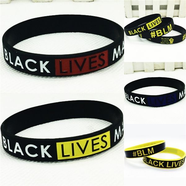 

black lives mattersilicone bracelet keychain bangle keyring wristband your hand diy keychains car key shipping fashion women men #38516