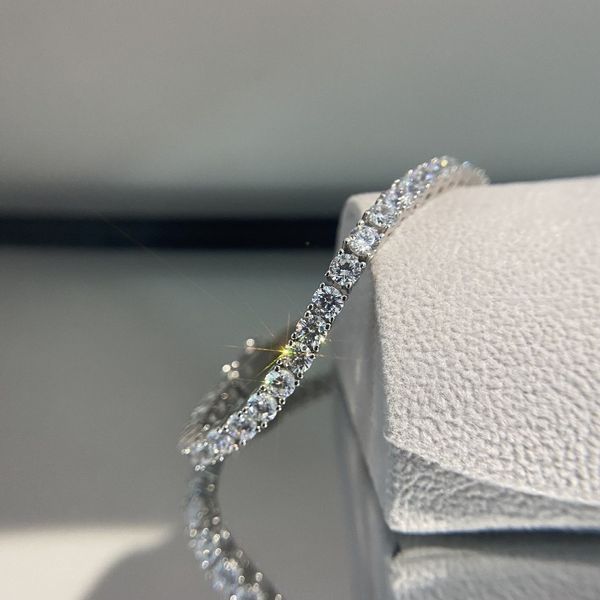 

shiny zircon bracelets for women jewelry ladies bracelet female silver chain bracelets bangles for femme, Black